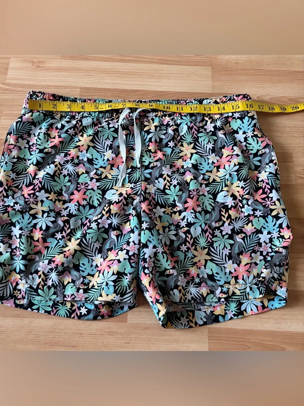Chubbies Swim Trunks with Pastel Tropical Floral Print